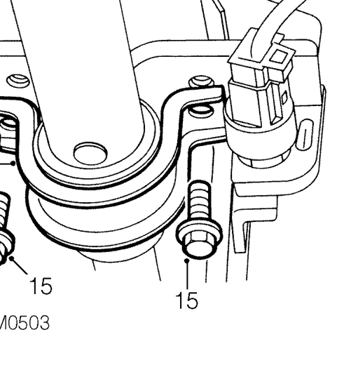 Disconnect 2 starter switch harness connectors from fuse box.
