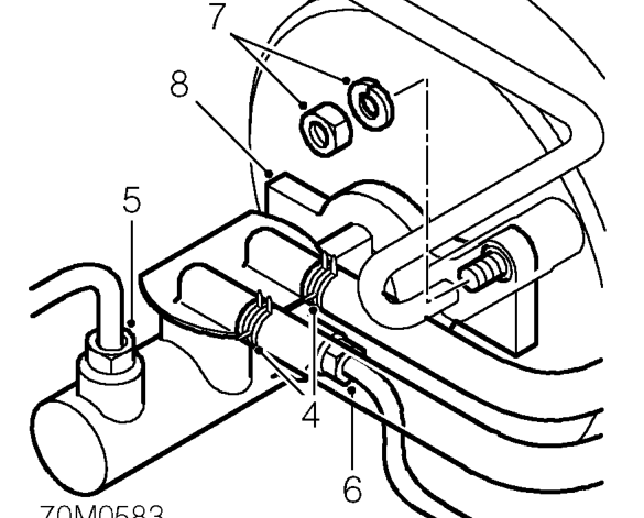 Rhd only: – Position cloth under master cylinder to absorb spilled fluid.