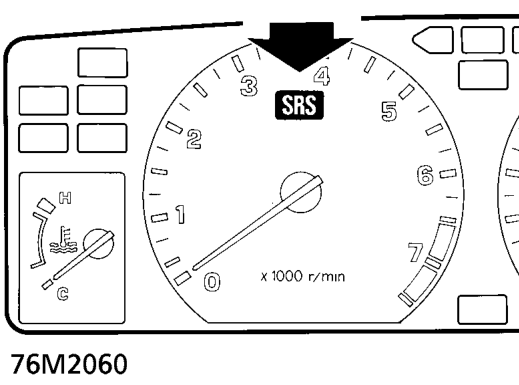 Srs warning light – The pre-tensioners are linked to the SRS diagnostic control unit and in the event of a fro