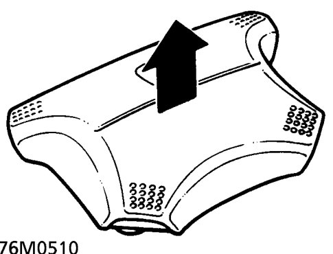 Airbag storage – For temporary storage of the airbag module during service, observe the following precautio