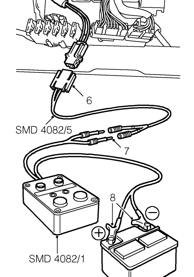 Driver’s airbag module – Disconnect airbag harness connector SRS column harness.