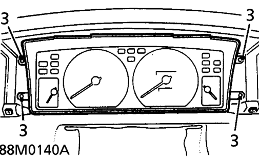 Airbag harness – Remove instrument cowl. See INSTRUMENTS, Repairs.