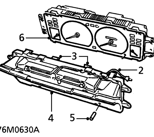 Srs warning light bulbs – Remove instrument panel. See INSTRUMENTS, Repairs.