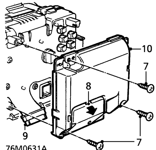 Srs warning light bulbs – Remove face plate.