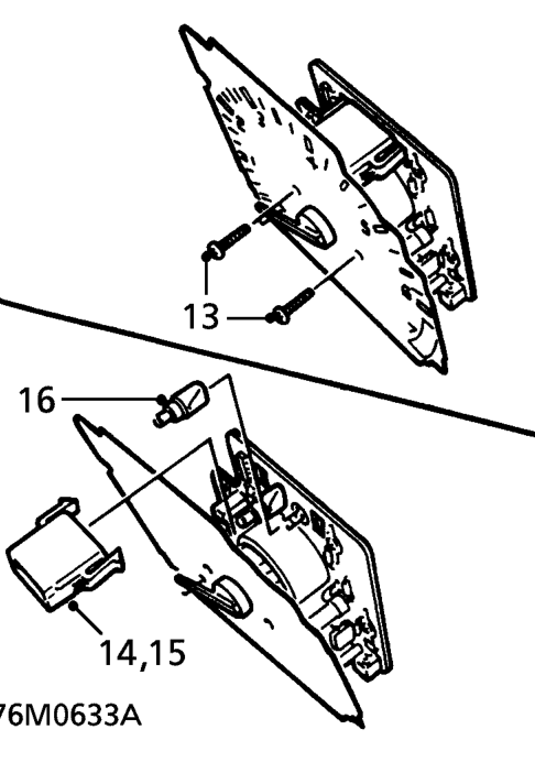 Srs warning light bulbs – Remove tachometer.