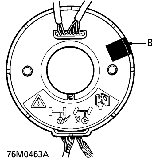 If original rotary coupler is being fitted remove adhesive tape.