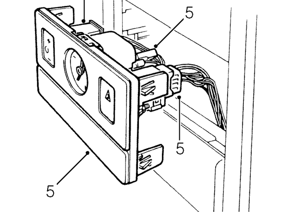 Fascia assembly – Remove centre console. See this section.