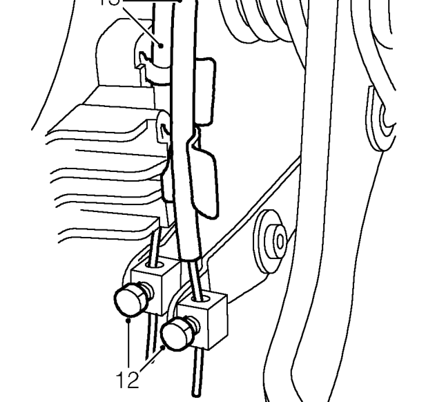 Models without air conditioning – Remove 2 studs and remove 2 carpet finishers from sides of radio console.