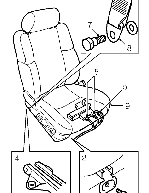 Front seat – Service repair no - 78.10.44/99