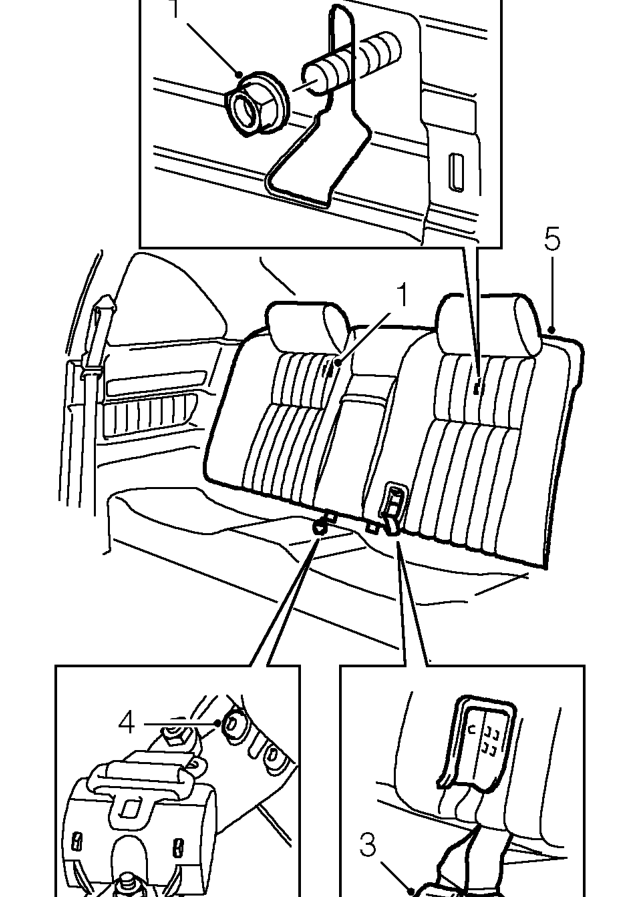 Rear seat squab - coupe – Service repair no - 78.10.56/99
