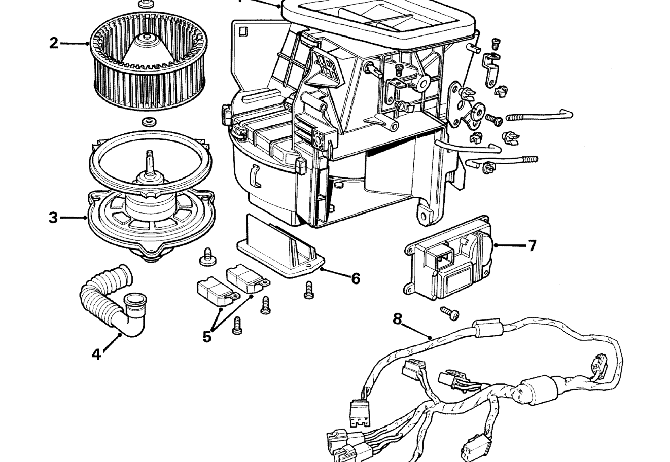 Blower unit components