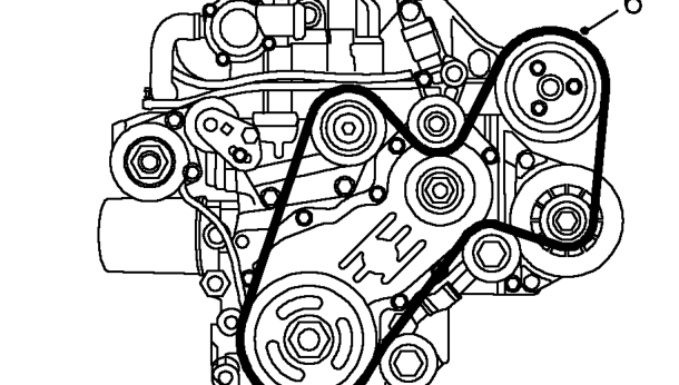 Ancillary drive belt - diesel – Remove RH underbelly panel. See BODY, Repairs.