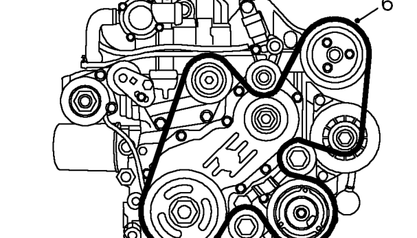 Ancillary drive belt - diesel with air conditioning – Remove RH underbelly panel. See BODY, Repairs.
