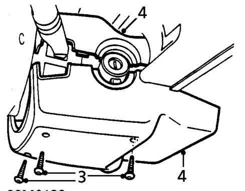 Instrument panel – Release 4 turnbuckles securing fuse box cover and remove cover.