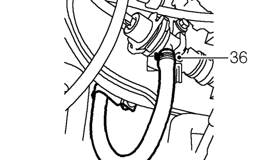Release feed hose from fuel rail. Remove and discard ’O’ ring.