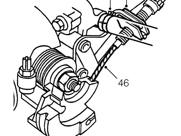Release clip and disconnect hose from fuel return pipe.