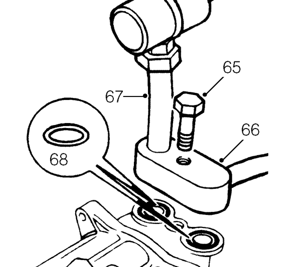 Release compressor pipe from condenser pipe and discard ’O’ ring.
