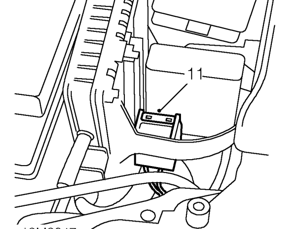 Engine and gearbox - models without air conditioning – Remove engine management relay module. See ENGINE MANAGEMENT SYSTEM - MEMS, Repairs.