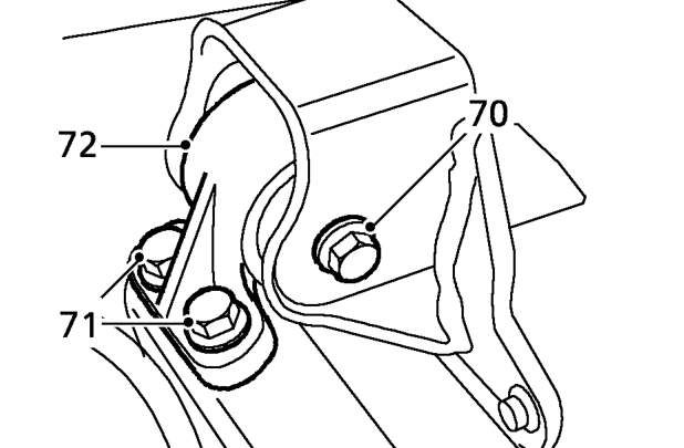 Remove engine RH mounting. See this section.