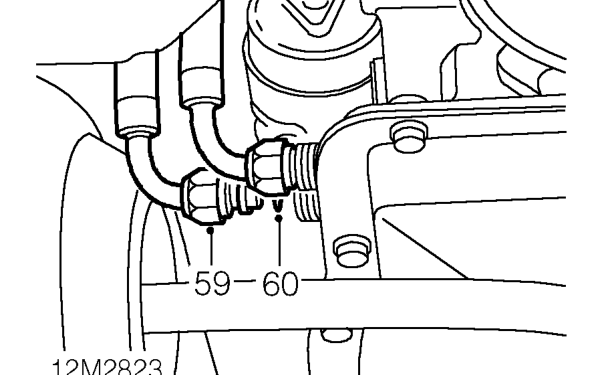 Seperate anti-vibration rubbers and release cable from abutment bracket.