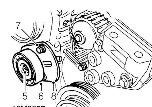 Camshaft timing belt lower cover – Remove crankshaft front pulley. See this section.
