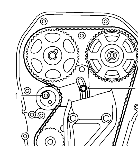 Tensioning existing camshaft timing belt – Inspect timing belt for signs of uneven wear, splitting or oil contamination. Renew camsha