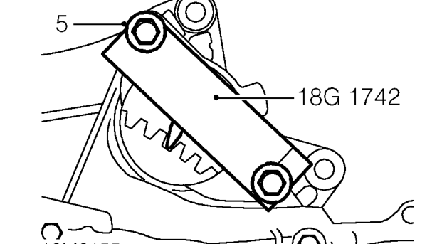 Crankshaft front pulley – Remove starter motor. See ELECTRICAL, Repairs.