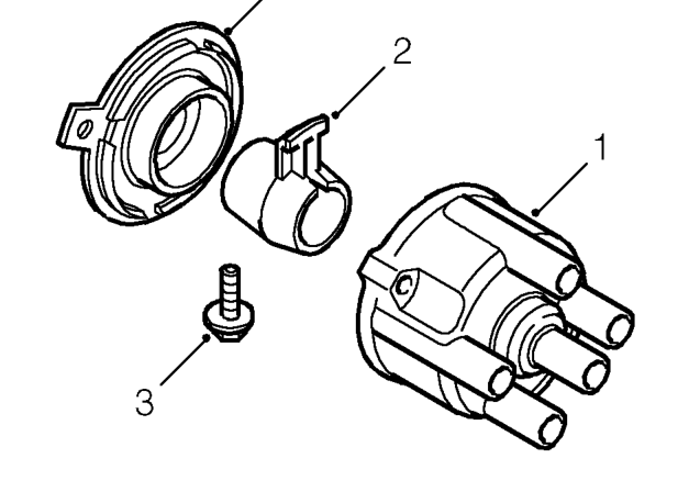 Distributor cap and rotor arm - ’k16’ models only – The coil for the programmed ignition system is mounted on the back of the engine. The coil