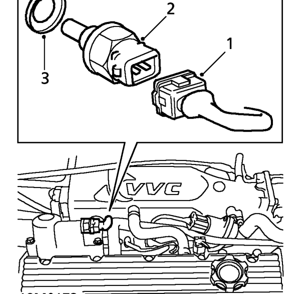 Oil temperature sensor - ’k16 with vvc’ – Service repair no - 18.30.41