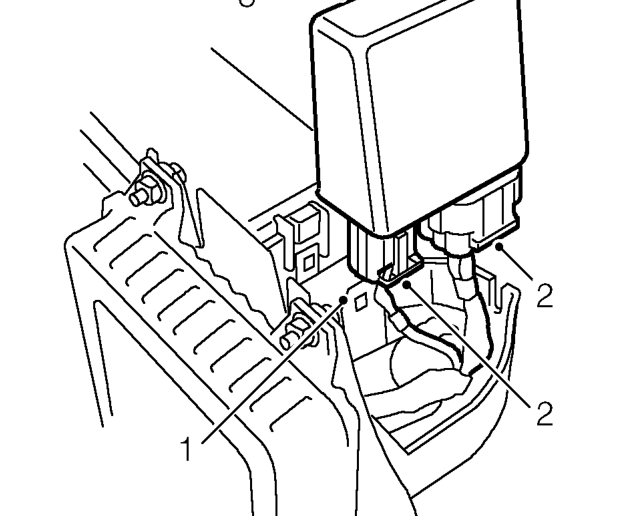 Engine management relay module – The engine management relay module contains the following relays: Main relay Starter relay