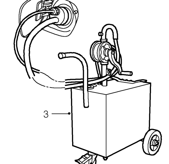 Fuel tank draining – Disconnect battery earth lead.