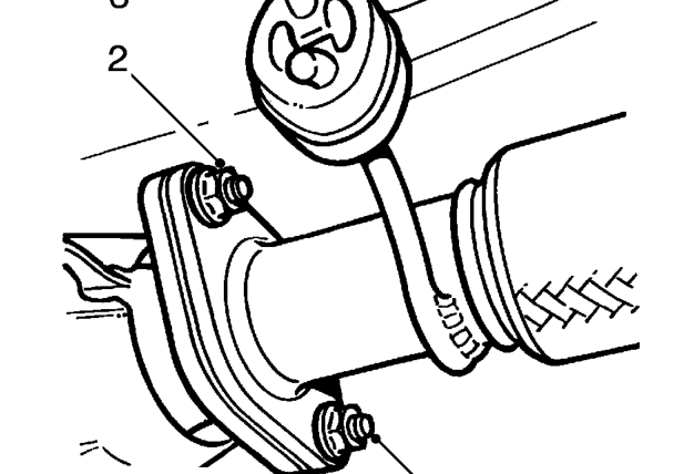 Front pipe - ’k16’ – Raise vehicle on a 4 post ramp.