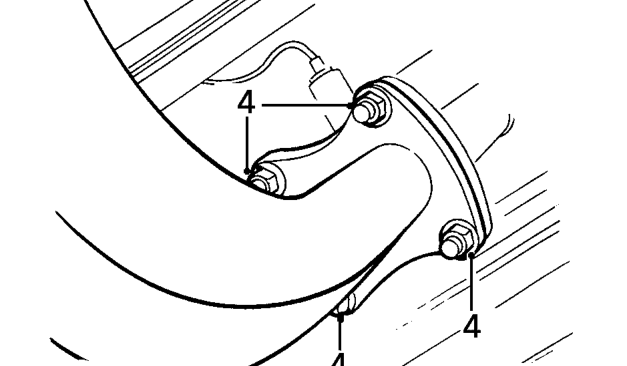 Front pipe - ’k16 with vvc’ – Release mounting rubber from pipe bracket.