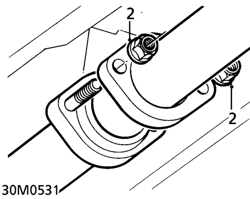 Intermediate pipe - ’k16 with vvc’ – Raise vehicle on 4 post ramp.
