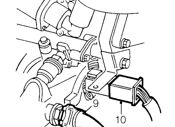 Loosen clip and disconnect coolant hose from inlet manifold.