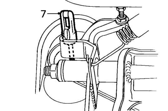 Clutch cable - ’pg1’ gearbox – Remove fuse box cover.