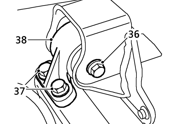 Take weight of gearbox with lifting equipment.