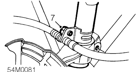 Differential oil seal – Disconnect track rod end from front hub.