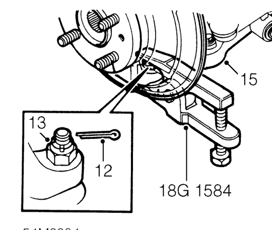 All models – Release ABS sensor from front hub and position aside.