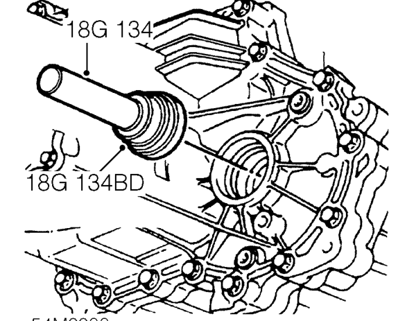 Lubricate new oil seal with gearbox oil. See INFORMATION, Capacities, fluids and lubricant
