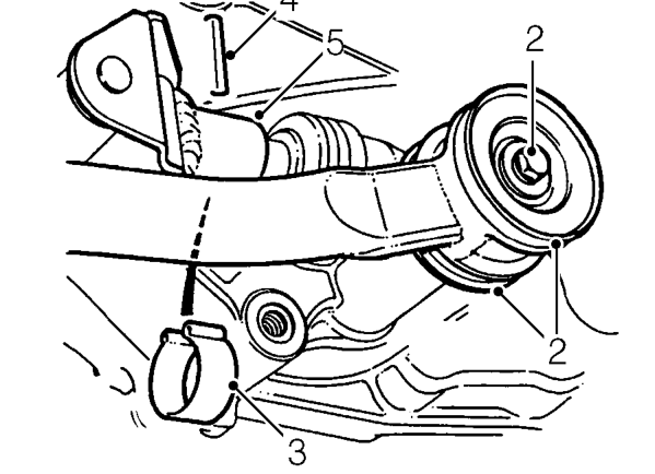 Selector shaft oil seal – Raise front of vehicle.