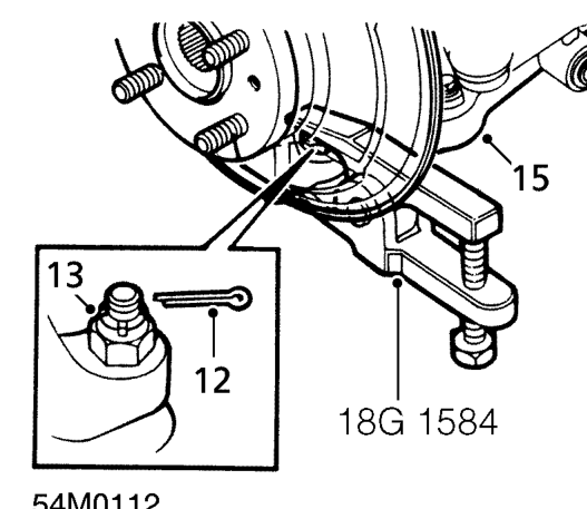 All models – Release ABS sensor from front hub and position aside.