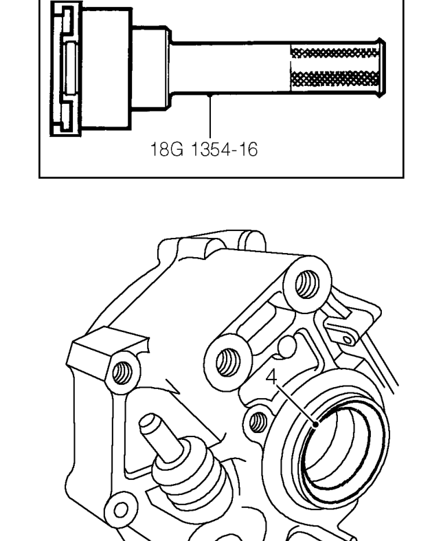Lubricate new oil seal with gearbox oil. See INFORMATION, Capacities, fluids and lubricant