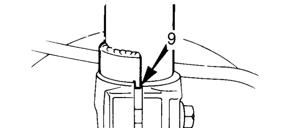 Clean lower ball joint and mating face of front hub.