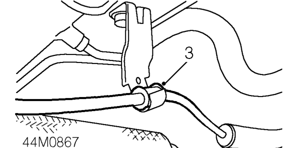 Secondary cover seals – Remove LH front road wheel.