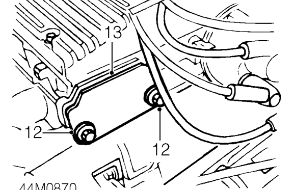 Remove and discard ’O’ rings from fluid cooler hose unions.