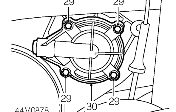 Remove mounting bracket from gearbox.