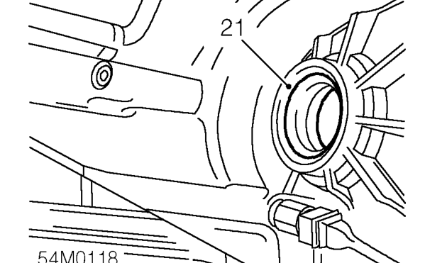 Remove and discard circlip from drive shaft.