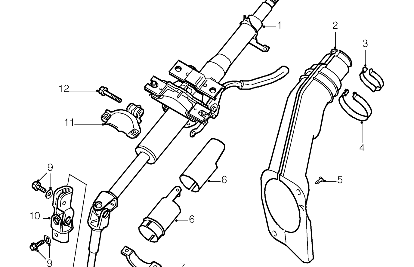 Steering column components