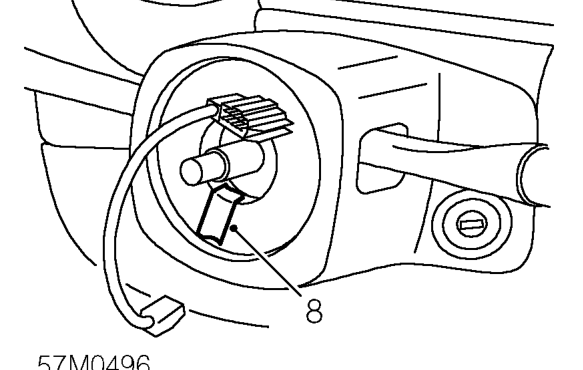 Steering wheel – Remove steering wheel.